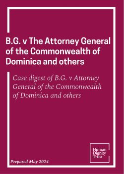 B.G v The Attorney General of the Commonwealth of Dominica and others Case Digest